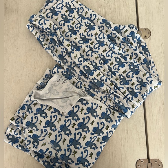 Roller rabbit blue pajamas size small - Picture 2 of 4